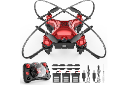 HT02  小型ドローン【100g未満】(レッド)【生産終了】