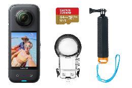Insta360 X3 ダイビングセット【潜水ケース、フローティンググリップ、SDカード付き】
