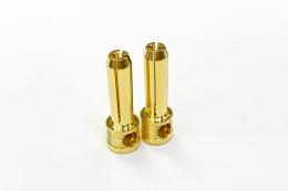 RCカー用先割れコネクター(4mm オスx2)